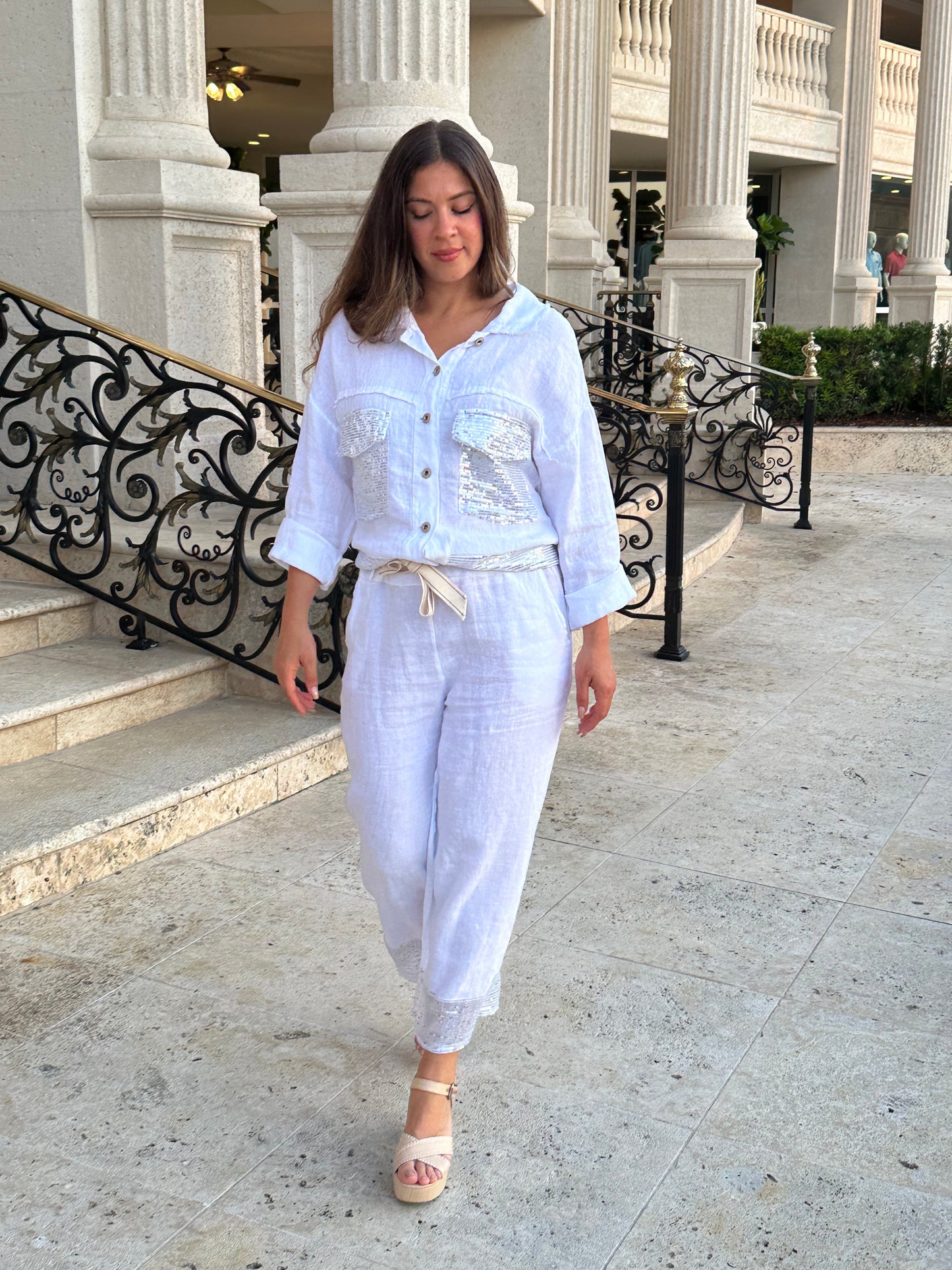 Casual Linen Long Pants
