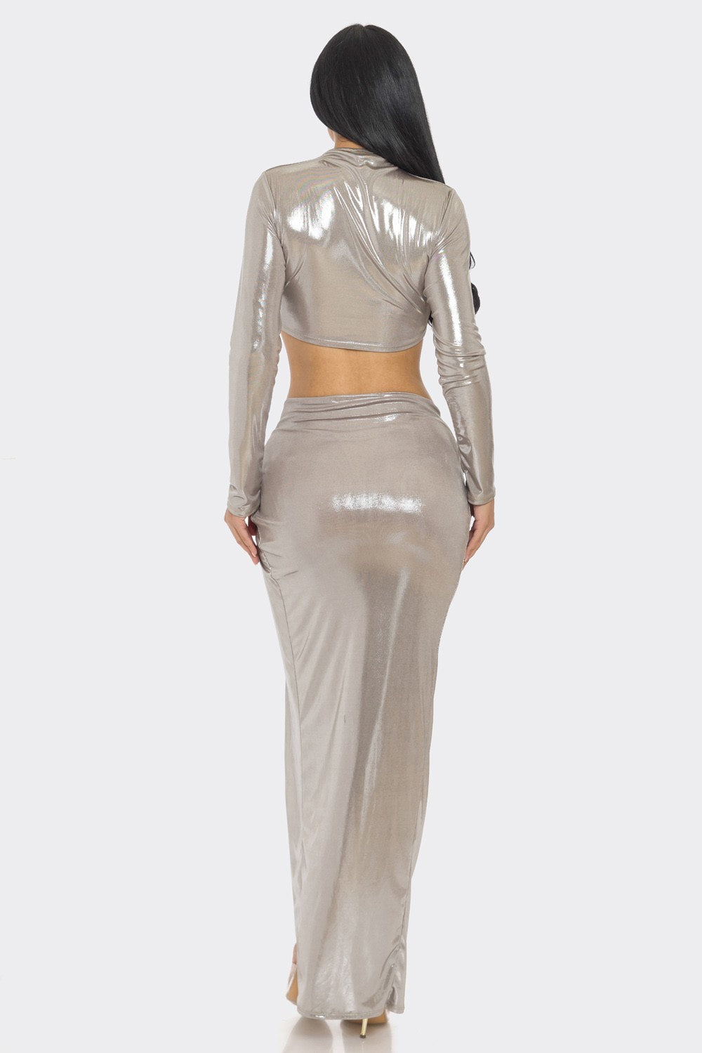 Long Sleeve Top - Maxi Skirt Set