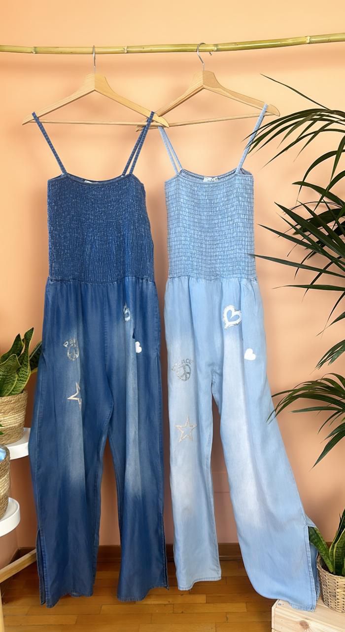 Peace & Love Denim Jumpsuit