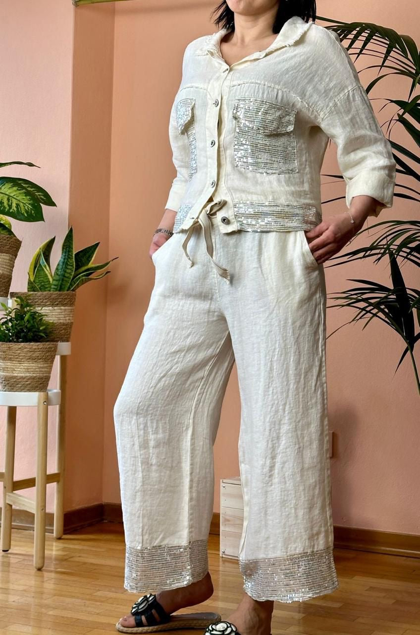 Casual Linen Long Pants
