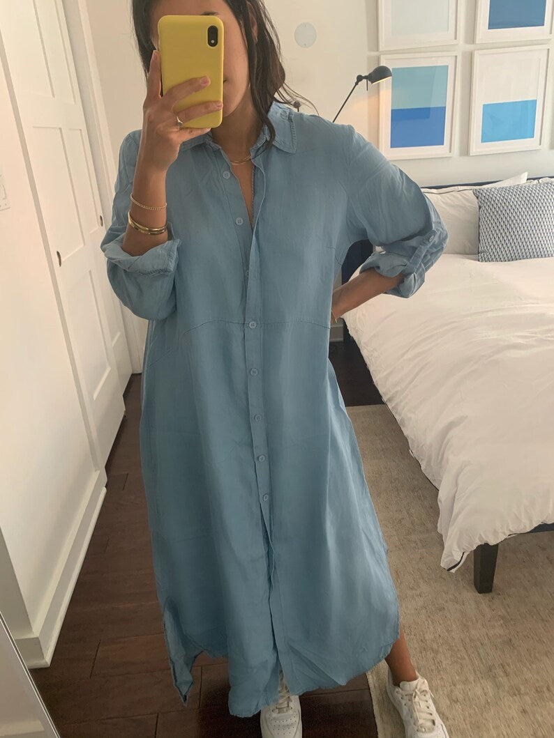 Danna Long Linen Dress