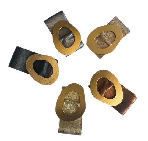 Italian Golden Buckle Shiny Leather Belt