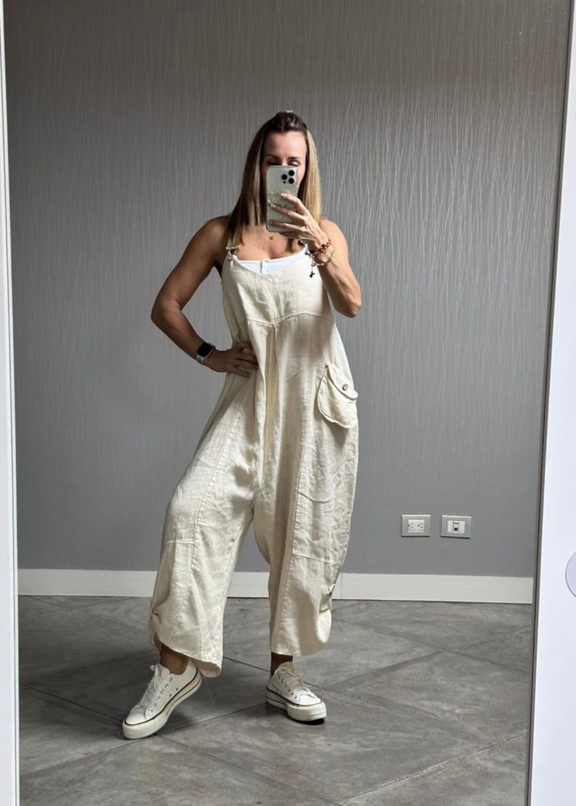 Women Linen Jumpsuit Summer