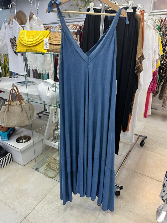 Omara Blue Denim Dress