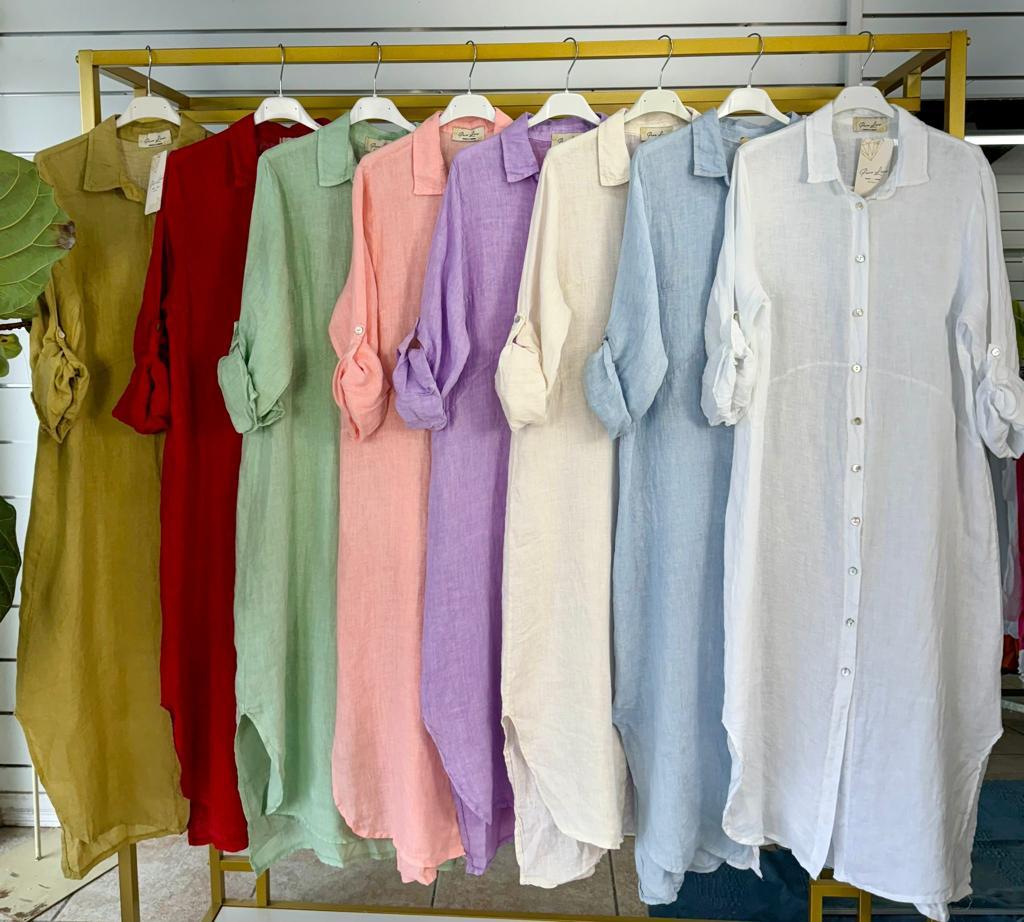 Danna Long Linen Dress
