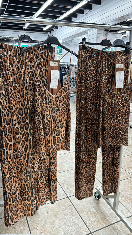 Women's Leopard Print Set