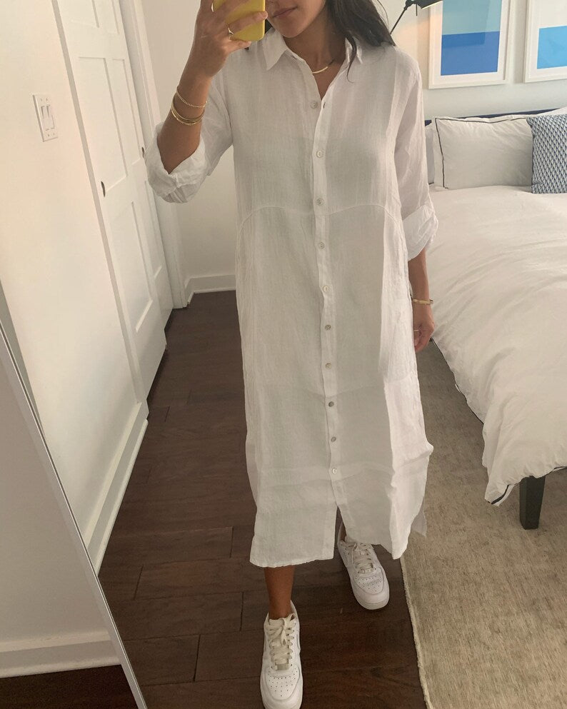 Danna Long Linen Dress